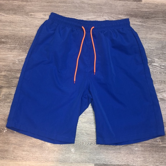 SHEIN MENS SZ. L blue Swim Trunks - Picture 2 of 5